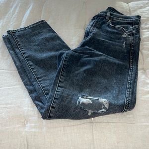 7 jeans size 26 high waist cropped straight